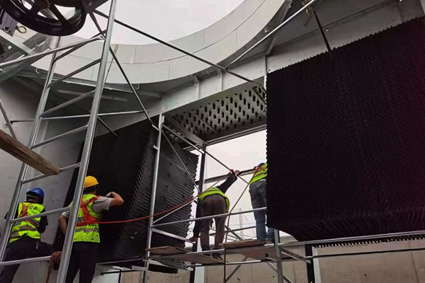 High-altitude Modular Fill Installation for Large Cooling Towers